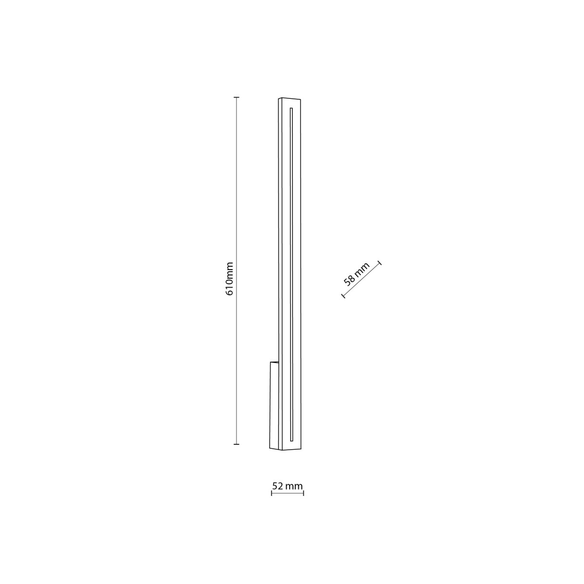 Kinkiet TK-Lighting LINEA TKL18175 kolor - szary - biały styl Nowoczesny