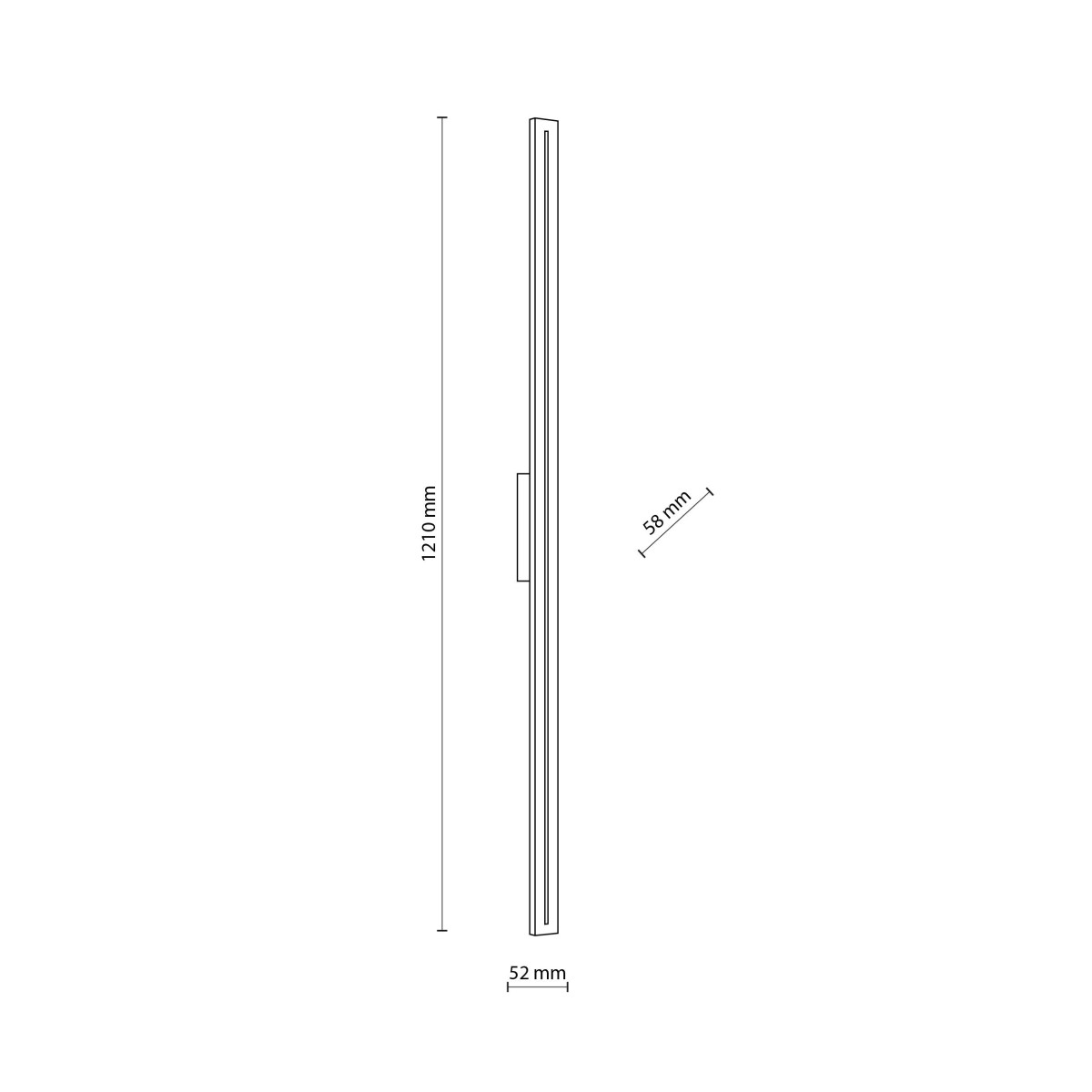 Kinkiet TK-Lighting LINEA TKL18176 kolor - szary - biały styl Nowoczesny