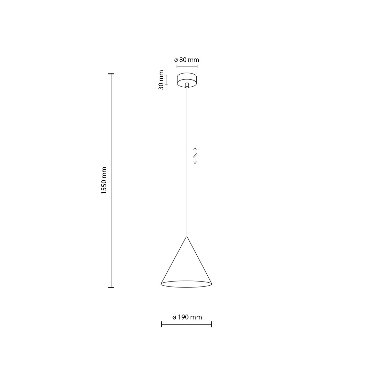 Lampa wisząca TK-Lighting CONO TKL10885  Lampa sufitowa kolor - zielony styl Loftowy  Glamour
