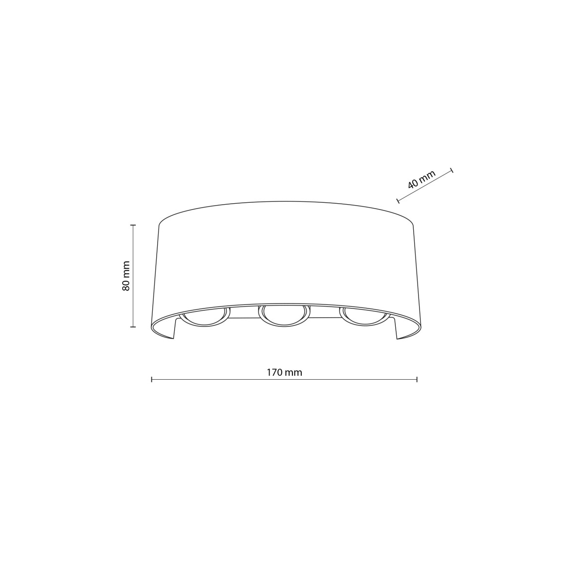 Kinkiet TK-Lighting ARROW TKL18181 kolor - czarny - transparentny styl Nowoczesny