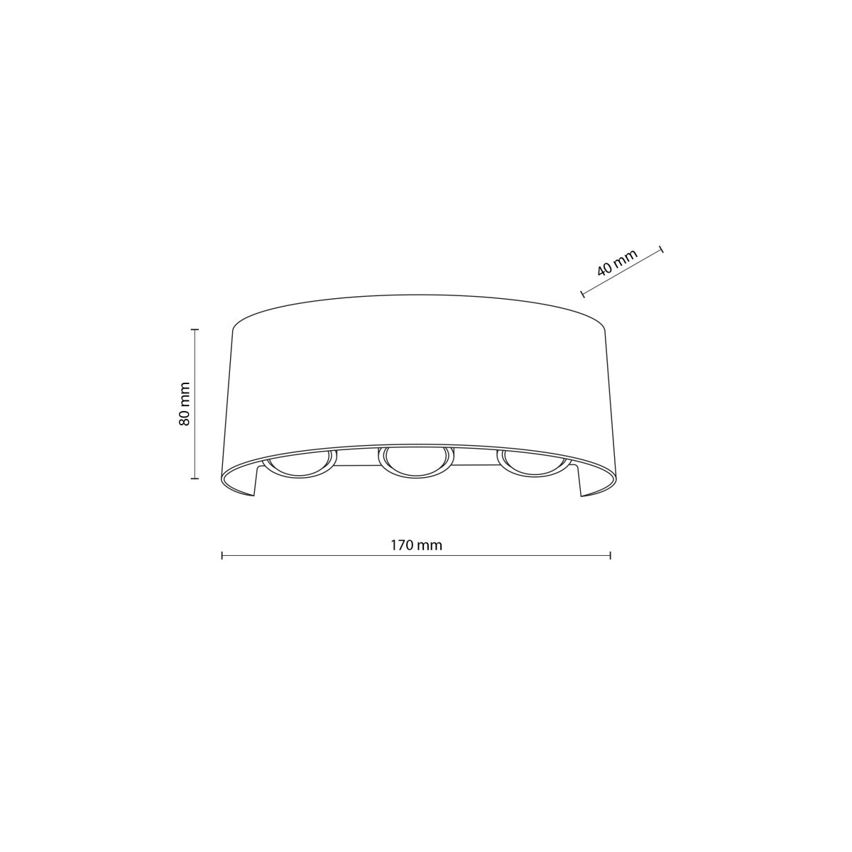 Kinkiet TK-Lighting ARROW TKL18181 kolor - czarny - transparentny styl Nowoczesny
