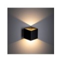 Kinkiet TK-Lighting CUBE TKL18182 kolor - czarny - transparentny styl Nowoczesny