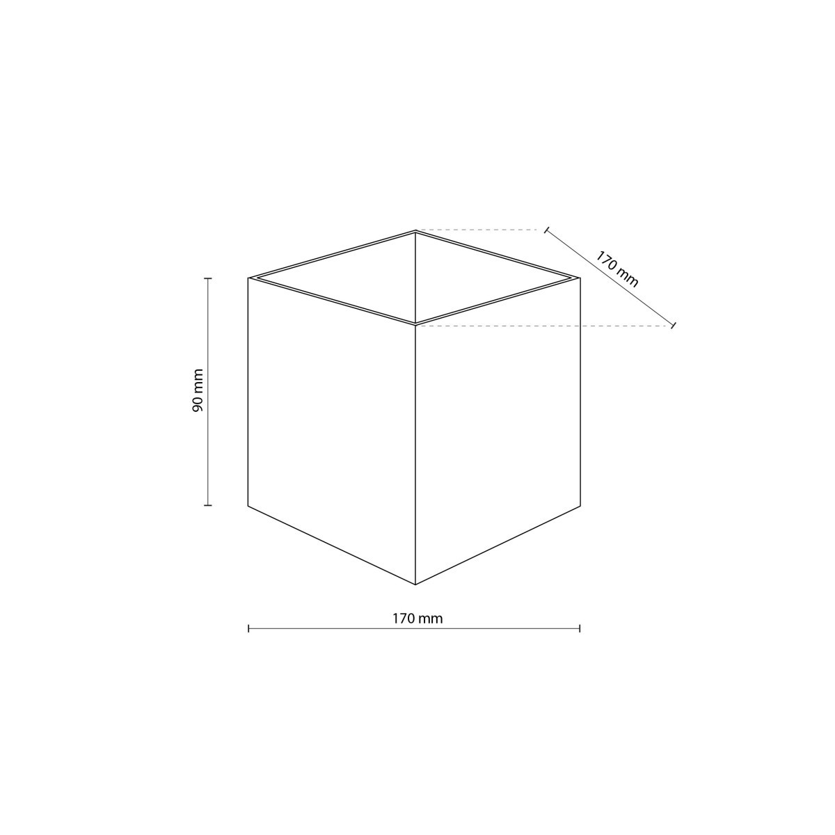 Kinkiet TK-Lighting CUBE TKL18182 kolor - czarny - transparentny styl Nowoczesny