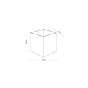Kinkiet TK-Lighting CUBE TKL18182 kolor - czarny - transparentny styl Nowoczesny