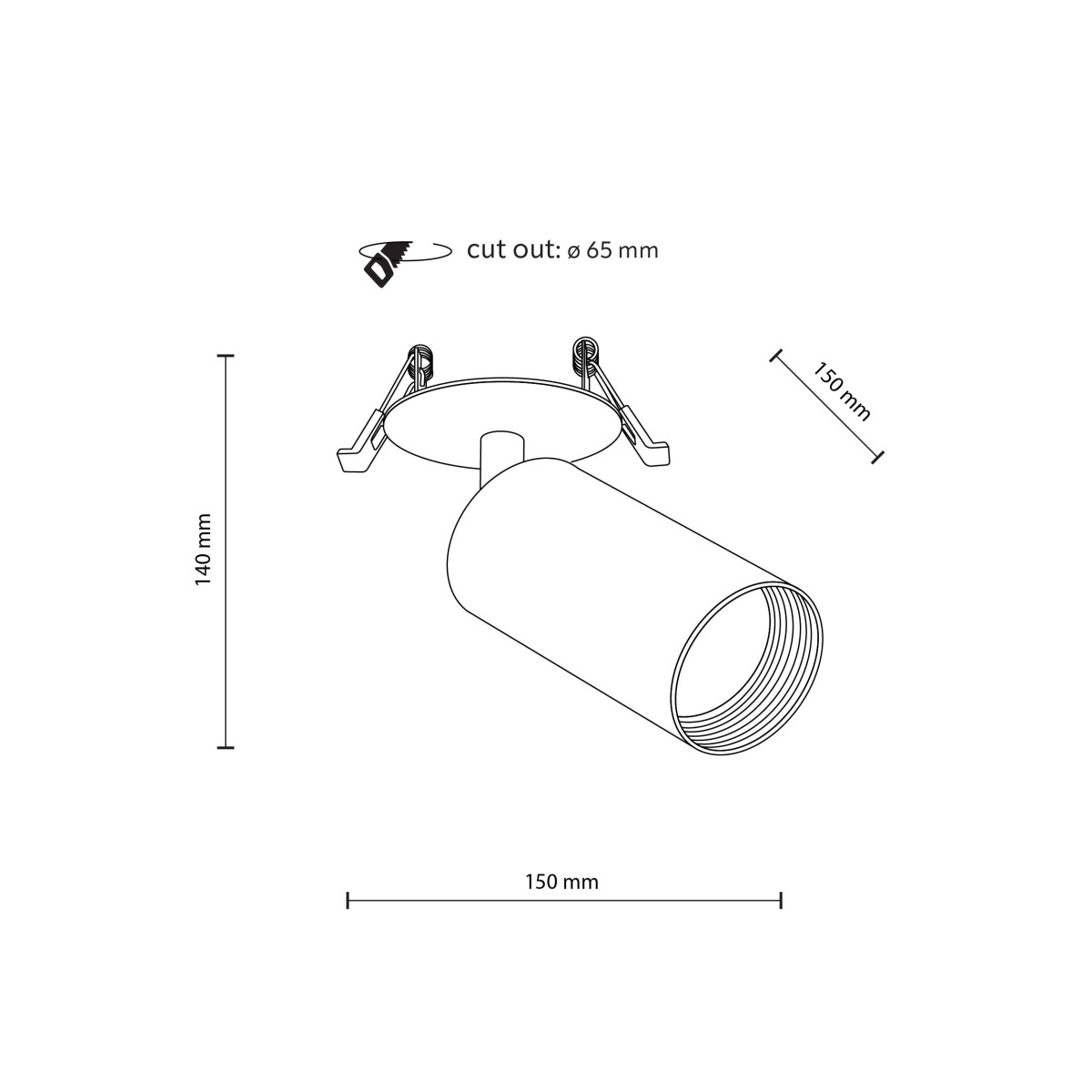 Lampa sufitowa TK-Lighting AMIS TKL10806  Lampa ścienna kolor - czarny styl Nowoczesny