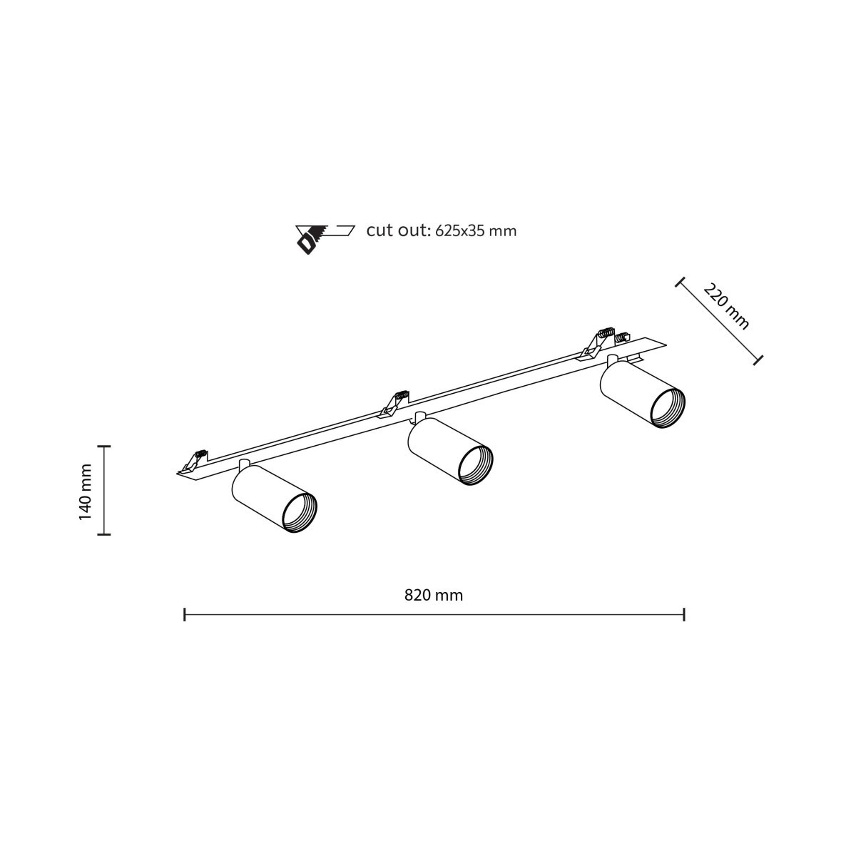 Lampa sufitowa TK-Lighting AMIS TKL10808  Lampa ścienna kolor - czarny styl Nowoczesny