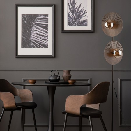 Lampa podłogowa TK-Lighting LUNAR TKL16135 kolor - dąb - biały styl Nowoczesny  Glamour