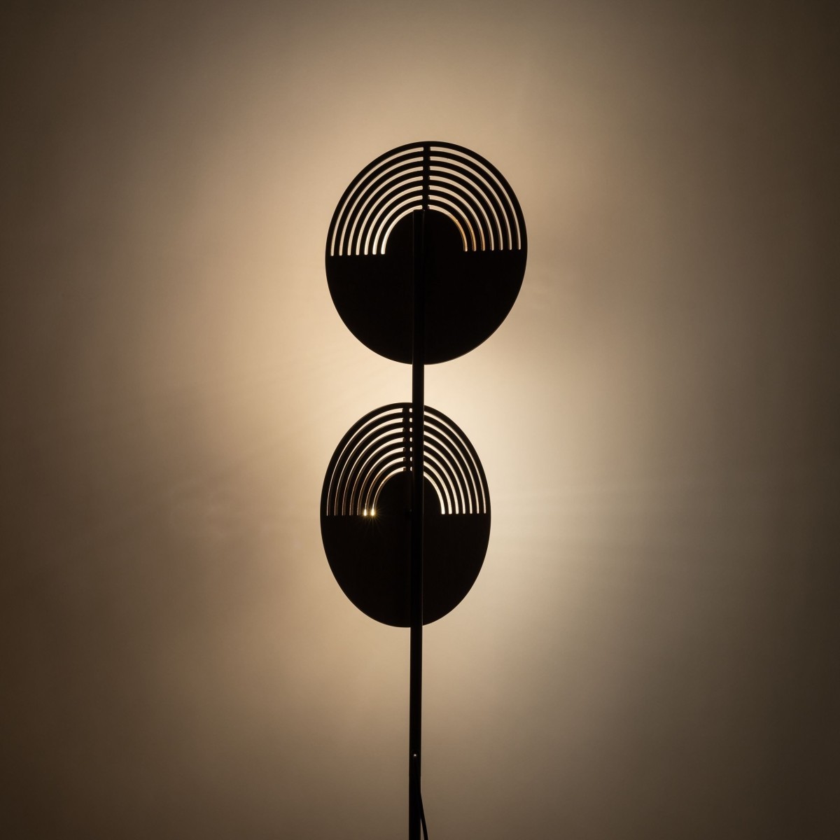 Lampa podłogowa TK-Lighting LUNAR TKL16135 kolor - dąb - biały styl Nowoczesny  Glamour