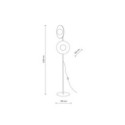 Lampa podłogowa TK-Lighting SLATE TKL16136 kolor - czarny - biały styl