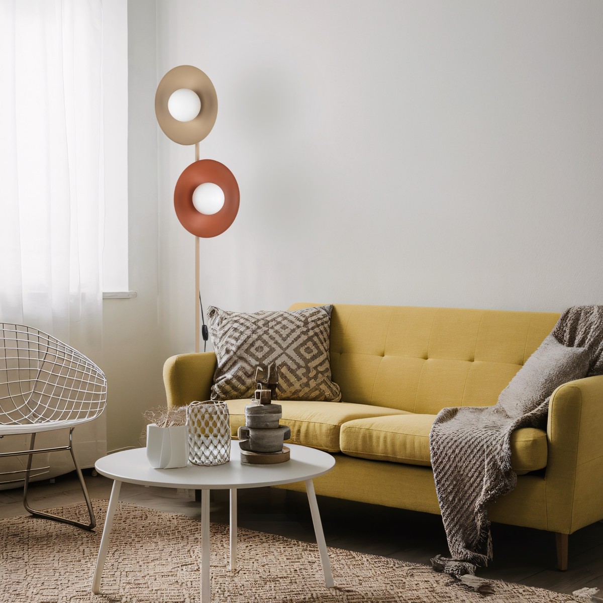 Lampa podłogowa TK-Lighting SLATE TKL16138 kolor - multikolor - biały styl