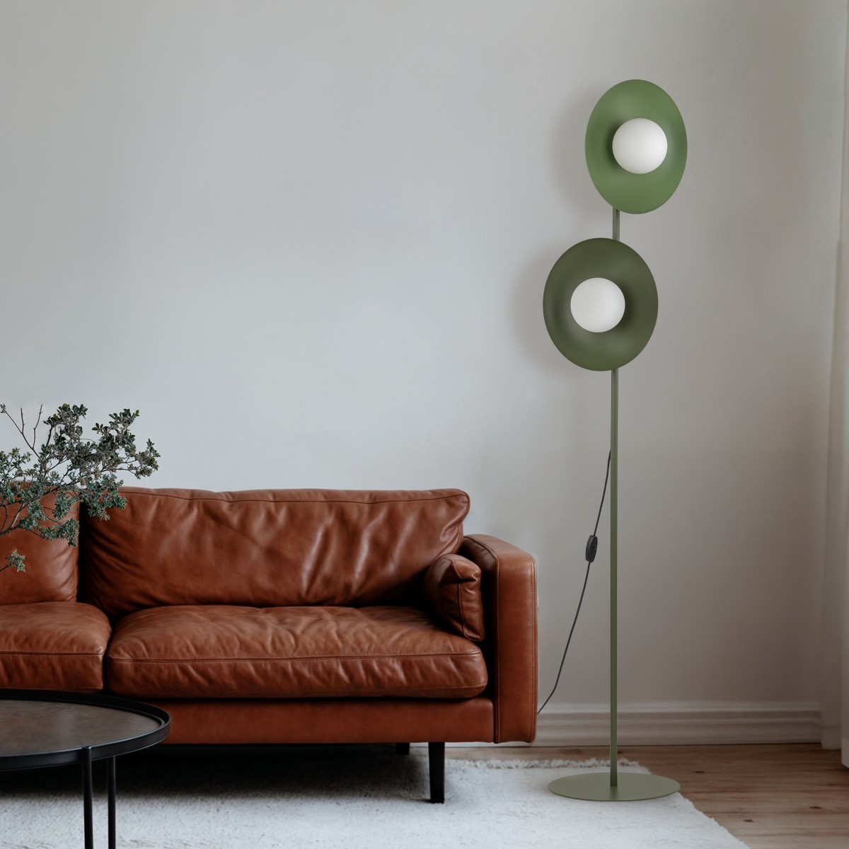 Lampa podłogowa TK-Lighting SLATE TKL16139 kolor - zielony - biały styl Nowoczesny