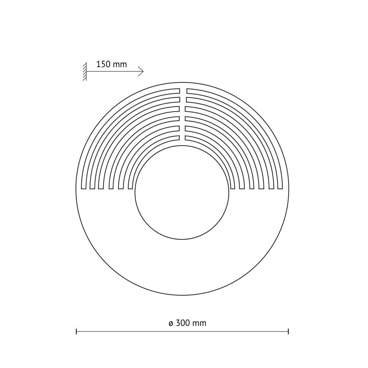 Kinkiet TK-Lighting LUNAR TKL11014 kolor - dąb - biały styl Nowoczesny  Glamour