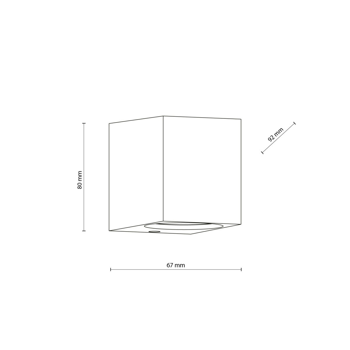 Kinkiet TK-Lighting AXIS TKL10969 kolor - szary - transparentny styl Nowoczesny  Klasyczny