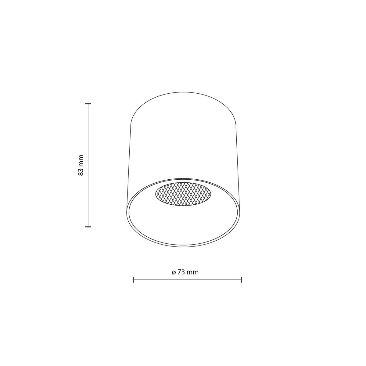 Lampa sufitowa TK-Lighting BLAZE TKL18157 kolor - biały - czarny styl Nowoczesny