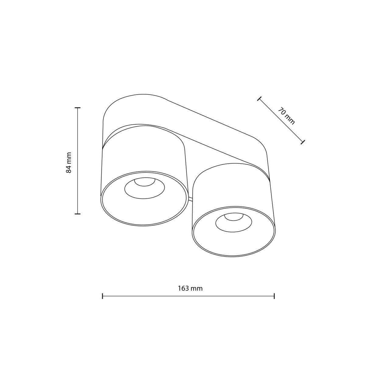 Lampa sufitowa TK-Lighting SPARK TKL18171 kolor - biały styl Nowoczesny