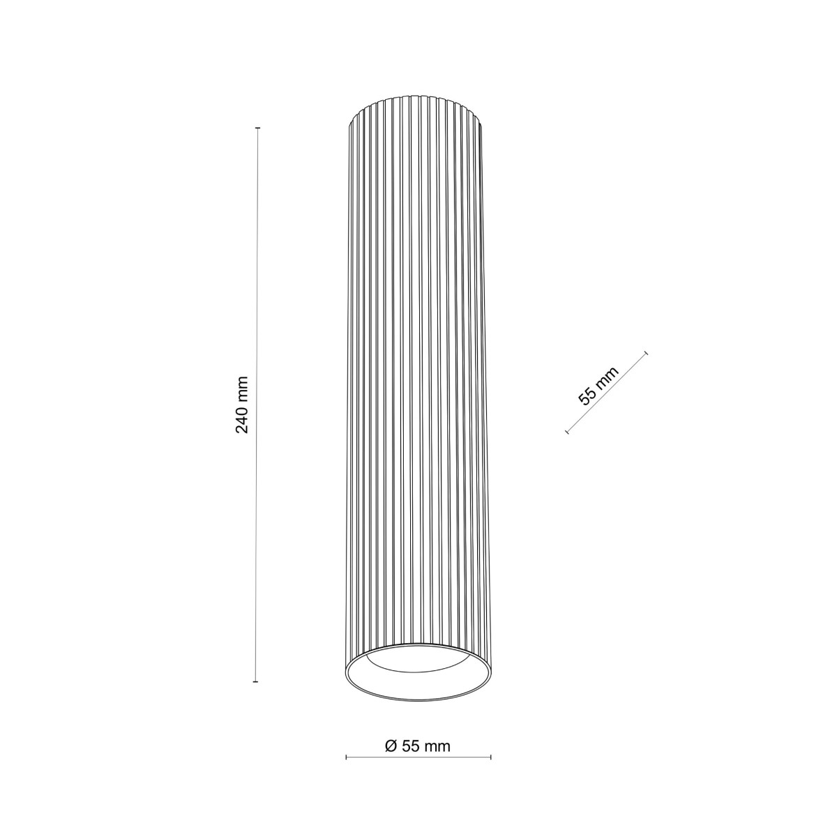 Lampa sufitowa TK-Lighting TUNE TKL11029 kolor - brązowy styl Nowoczesny