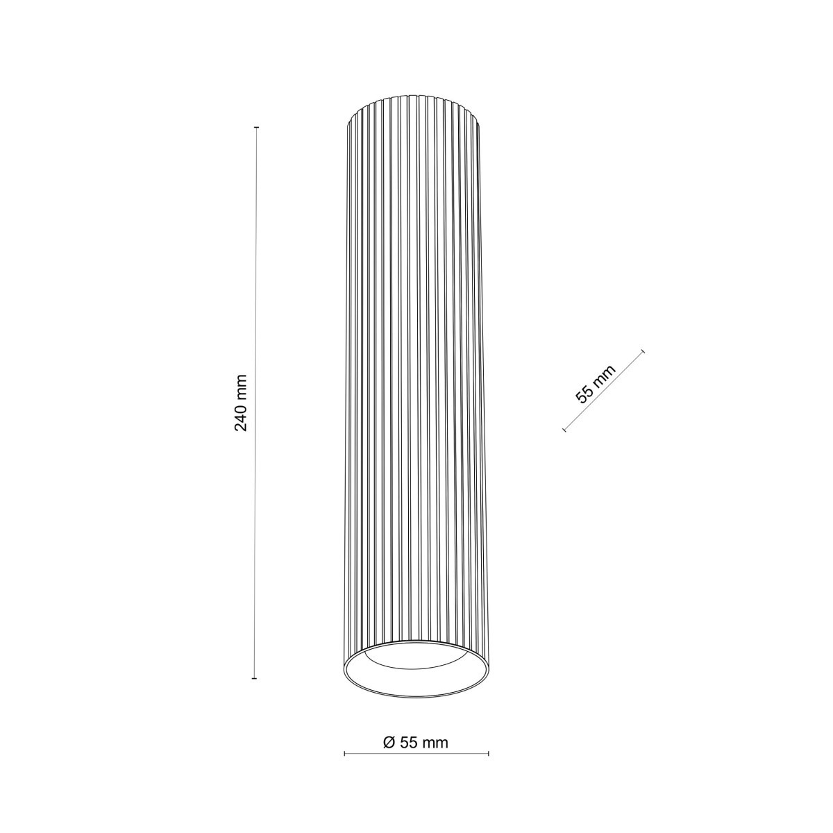 Lampa sufitowa TK-Lighting TUNE TKL11029 kolor - brązowy styl Nowoczesny