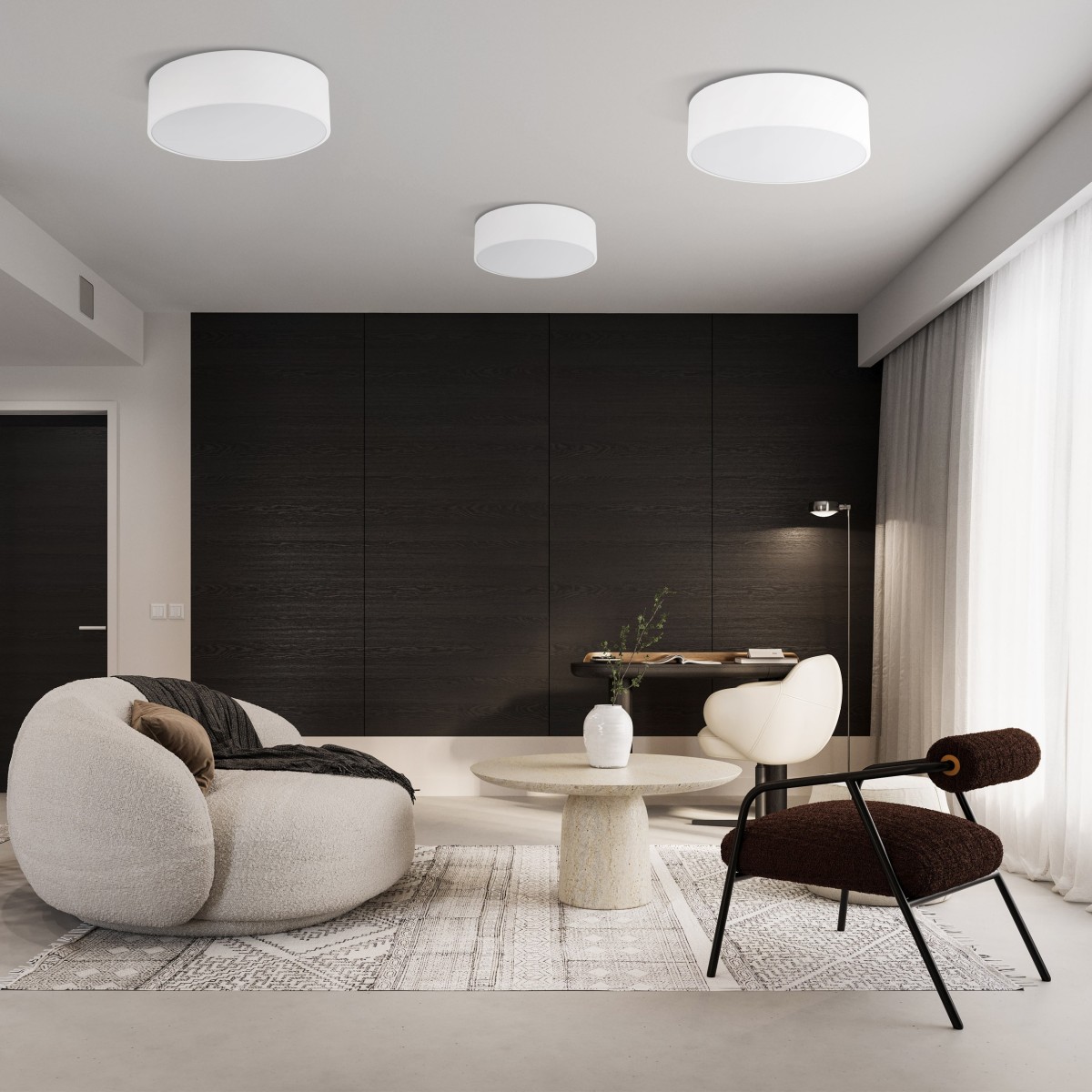 Lampa sufitowa TK-Lighting LIVO TKL10983  Lampa ścienna kolor - biały styl Nowoczesny