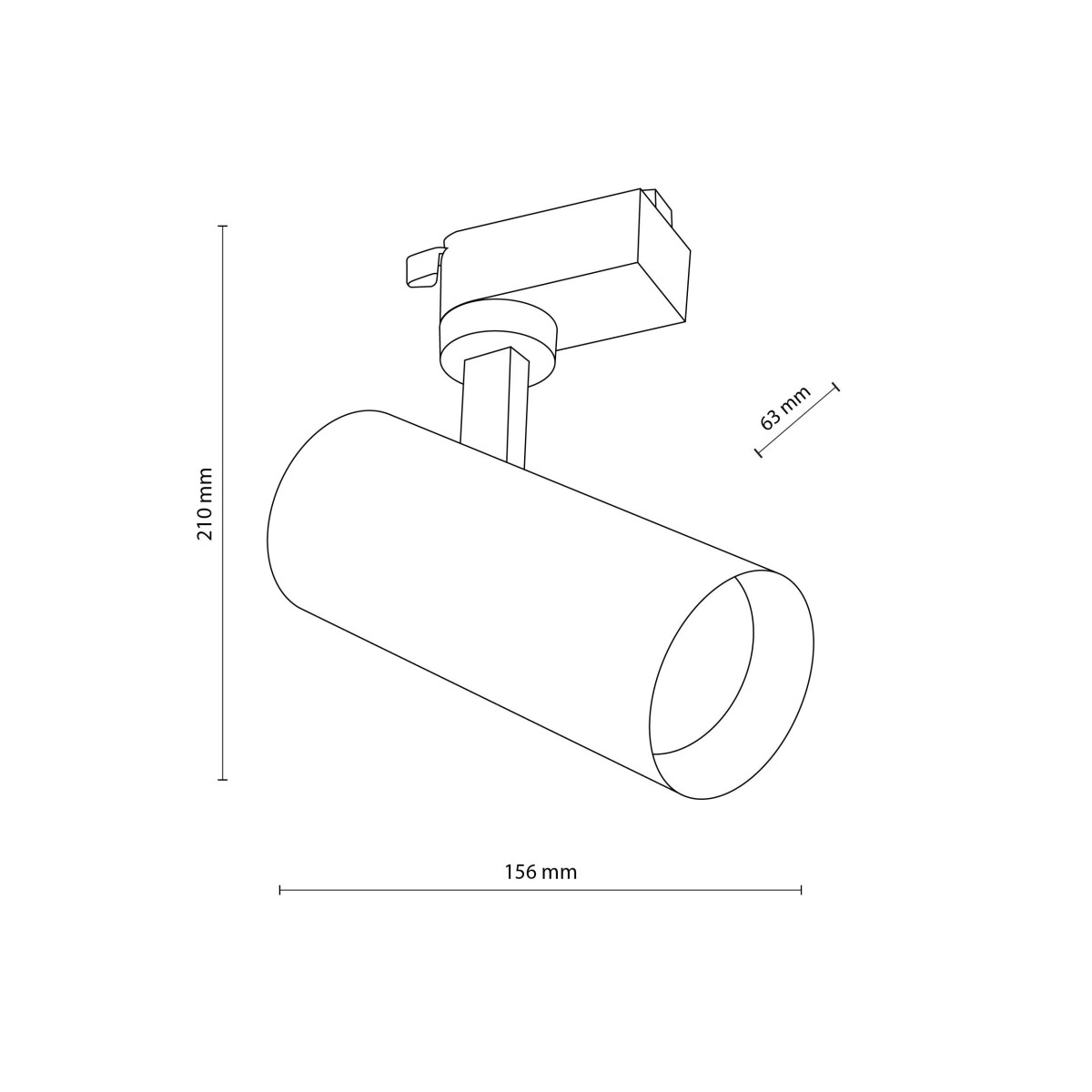 Systemy szynowe TK-Lighting TRACER TKL18178 kolor - czarny - transparentny styl Nowoczesny
