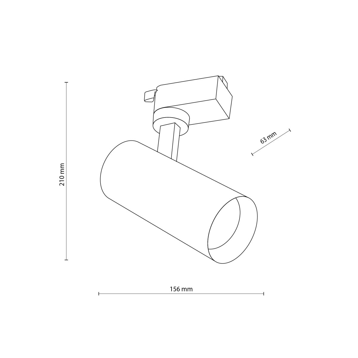 Systemy szynowe TK-Lighting TRACER TKL18179 kolor - biały - transparentny styl Nowoczesny
