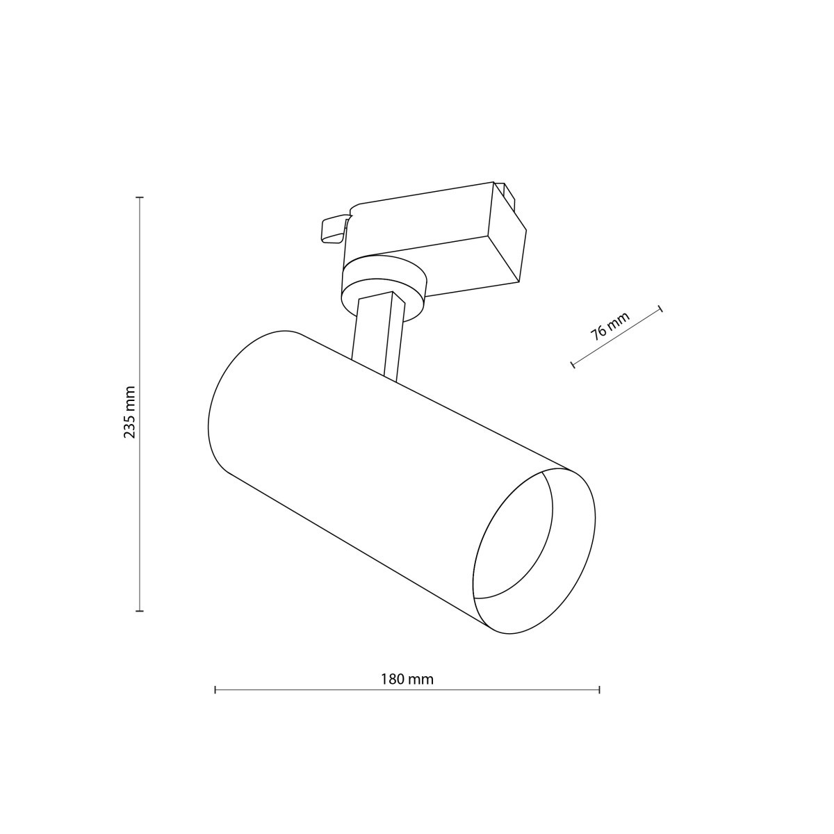 Systemy szynowe TK-Lighting TRACER TKL18180 kolor - biały - transparentny styl Nowoczesny