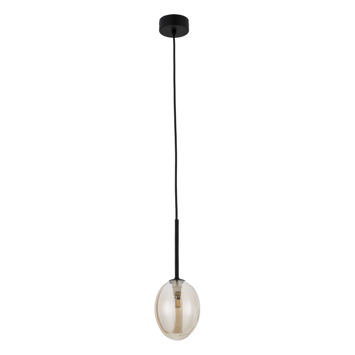Lampa wisząca TK-Lighting PEARL TKL10831 kolor - czarny - koniak styl Nowoczesny  Glamour
