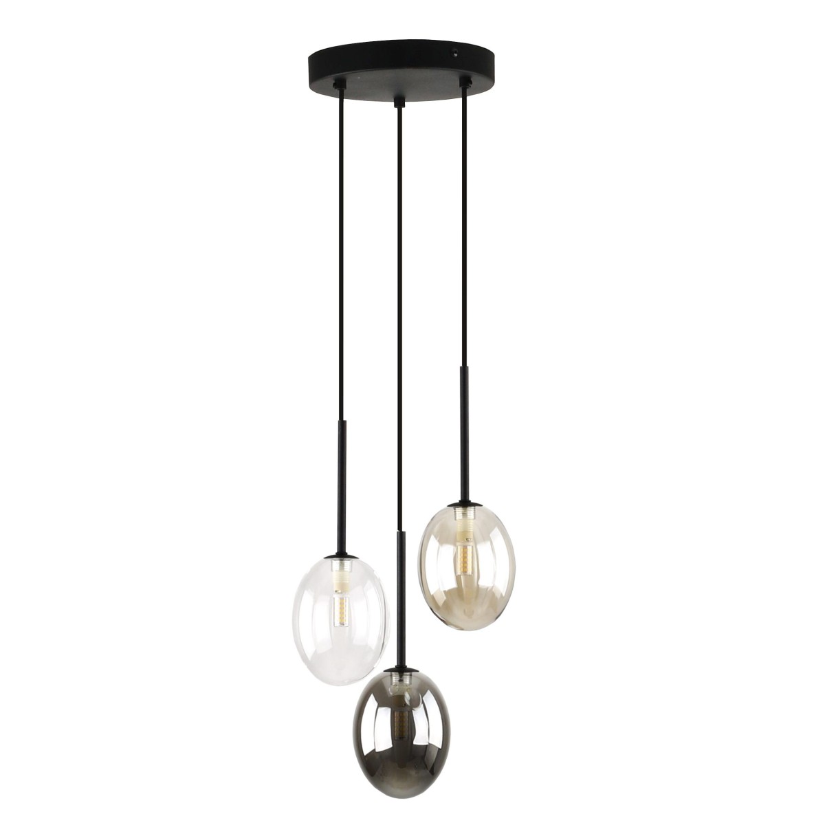 Lampa wisząca TK-Lighting PEARL TKL10843 kolor - czarny - multikolor styl Nowoczesny  Glamour