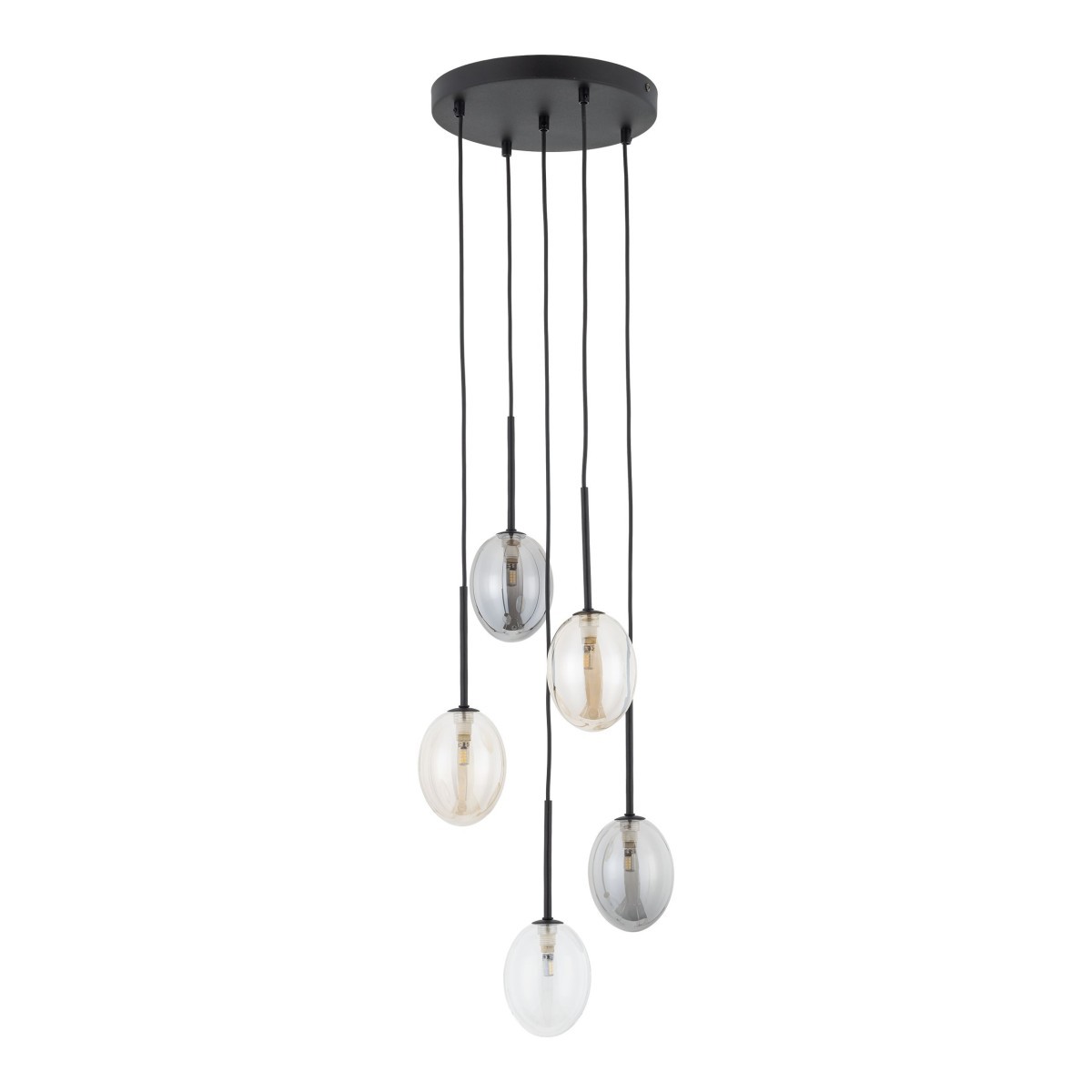 Lampa wisząca TK-Lighting PEARL TKL10844 kolor - czarny - multikolor styl Nowoczesny  Glamour