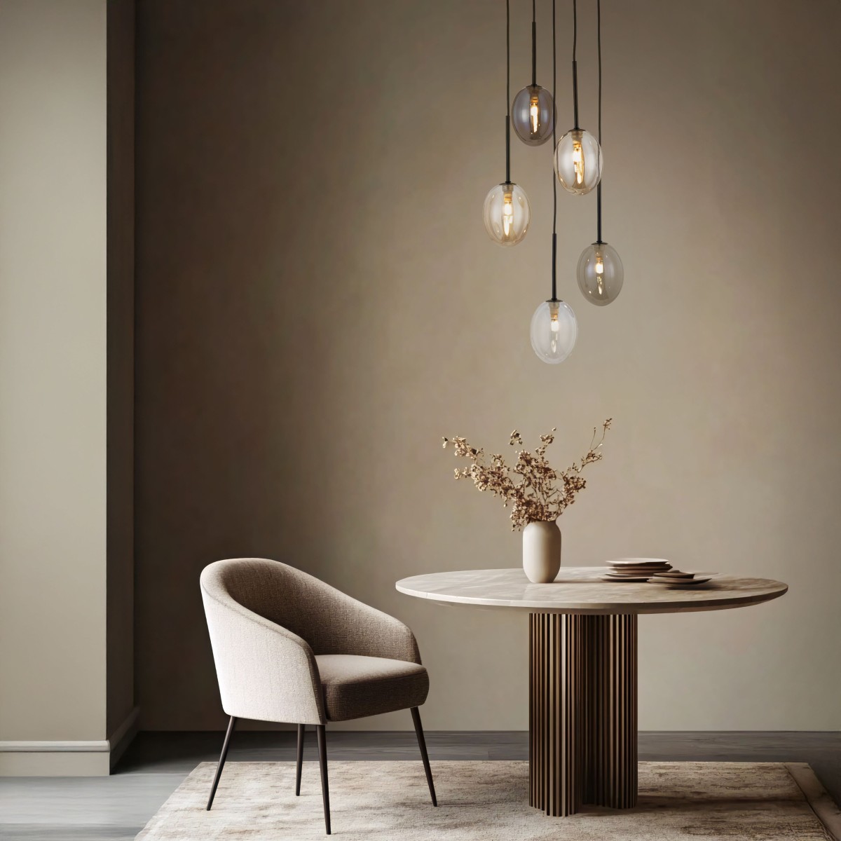 Lampa wisząca TK-Lighting PEARL TKL10844 kolor - czarny - multikolor styl Nowoczesny  Glamour