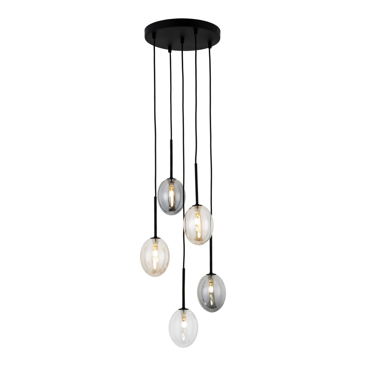 Lampa wisząca TK-Lighting PEARL TKL10844 kolor - czarny - multikolor styl Nowoczesny  Glamour