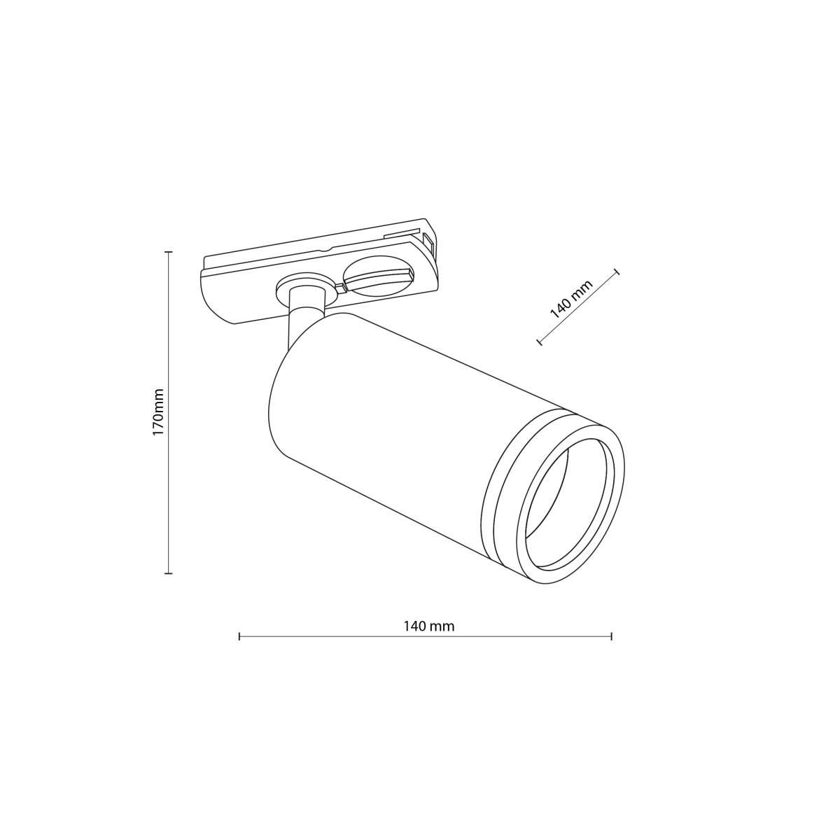 Systemy szynowe TK-Lighting TRACER TKL10028  Lampa sufitowa kolor - biały styl Klasyczny  Minimalistyczny