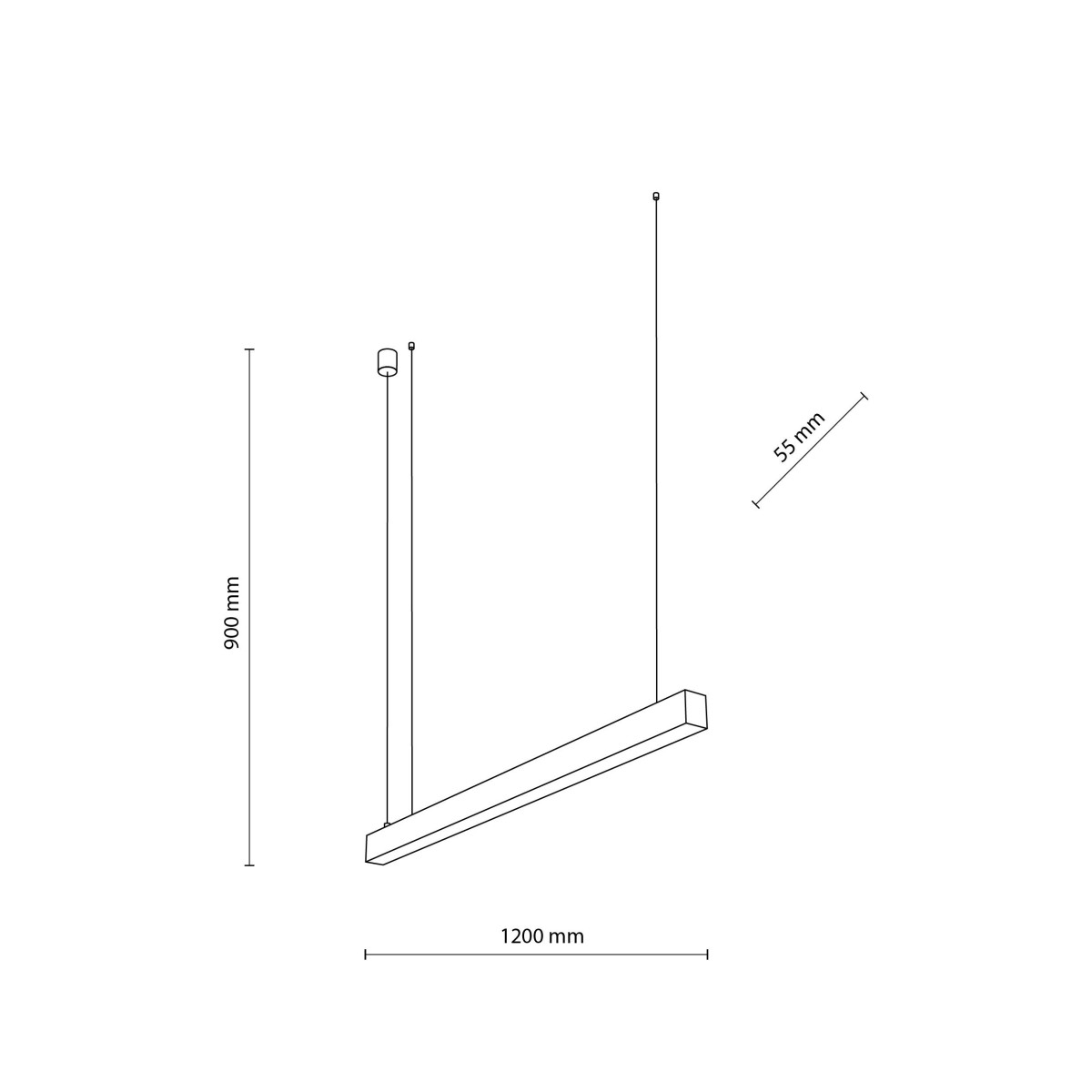 Lampa wisząca TK-Lighting LUXE TKL18174 kolor - biały styl Nowoczesny  Loftowy