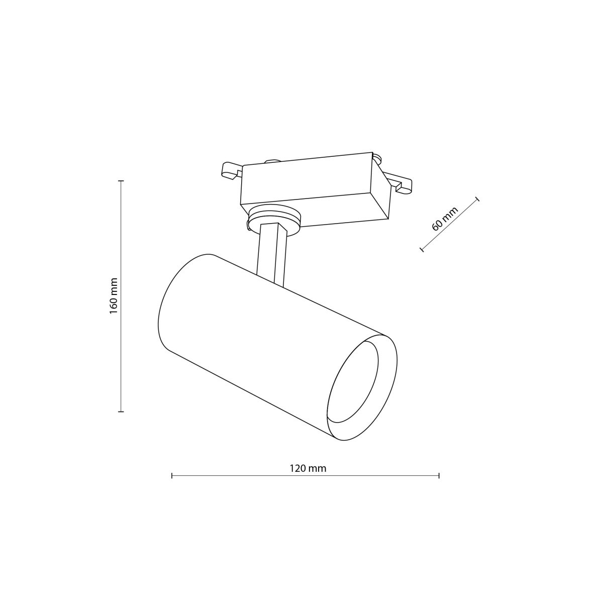 Systemy szynowe TK-Lighting TRACER TKL10971  Lampa sufitowa kolor - czarny styl Nowoczesny