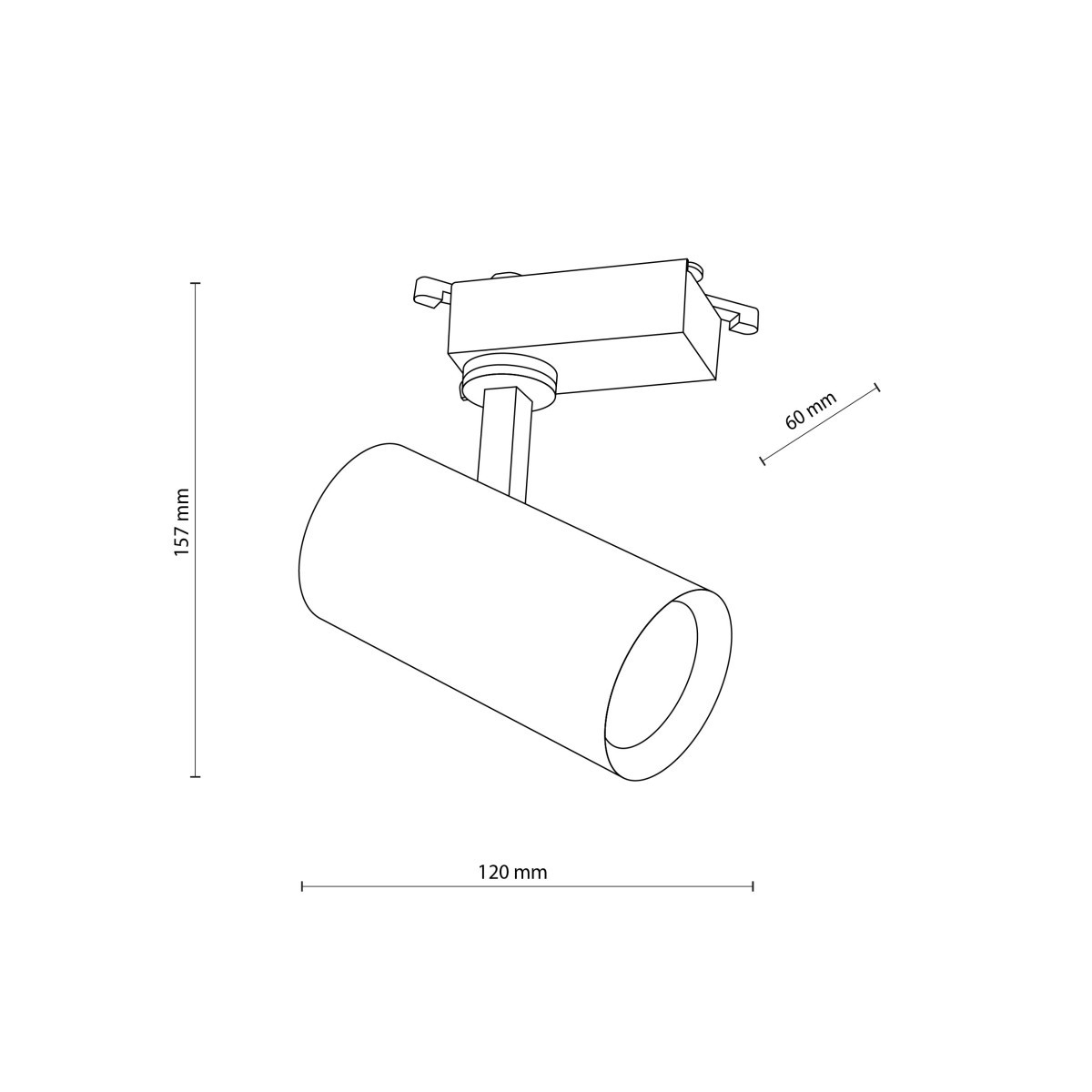 Systemy szynowe TK-Lighting TRACER TKL10972  Lampa sufitowa kolor - biały styl Nowoczesny