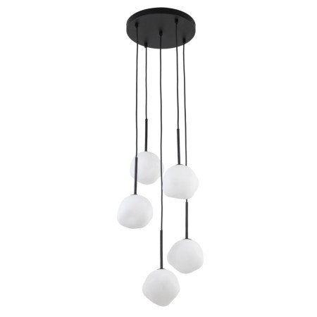 Lampa wisząca TK-Lighting MISTY TKL11019  Lampa sufitowa kolor - czarny - biały styl Nowoczesny  Glamour