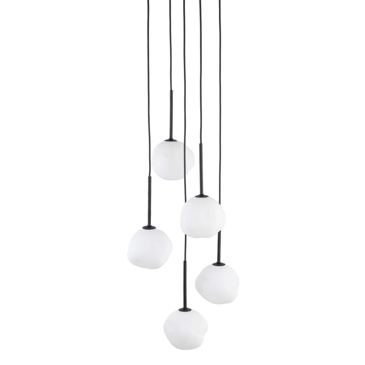 Lampa wisząca TK-Lighting MISTY TKL11019  Lampa sufitowa kolor - czarny - biały styl Nowoczesny  Glamour