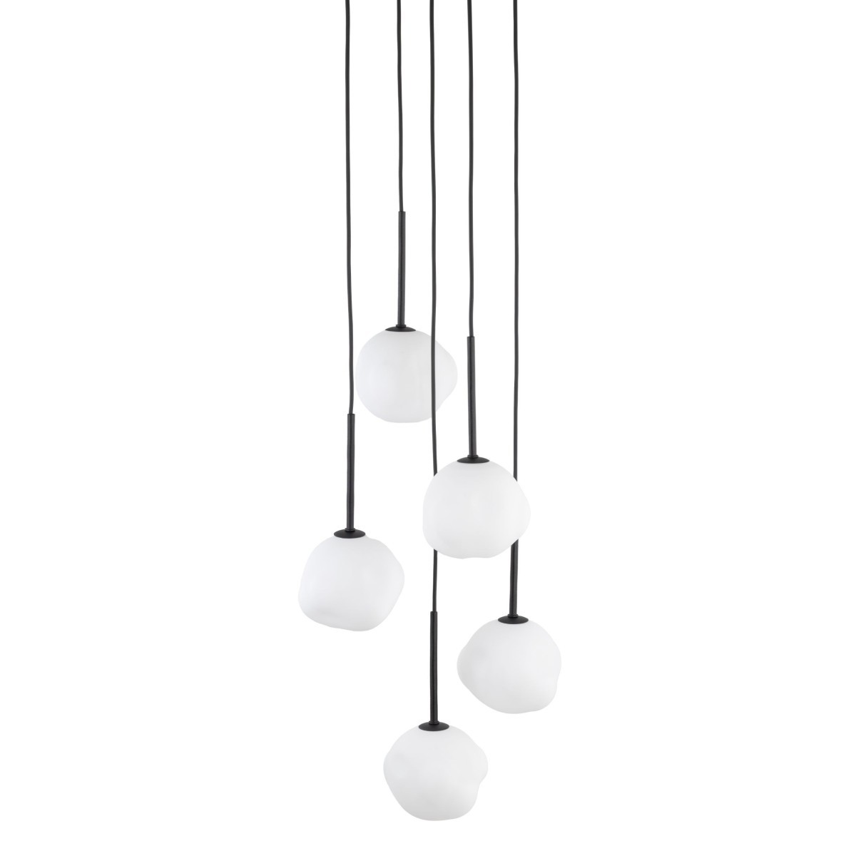 Lampa wisząca TK-Lighting MISTY TKL11019  Lampa sufitowa kolor - czarny - biały styl Nowoczesny  Glamour