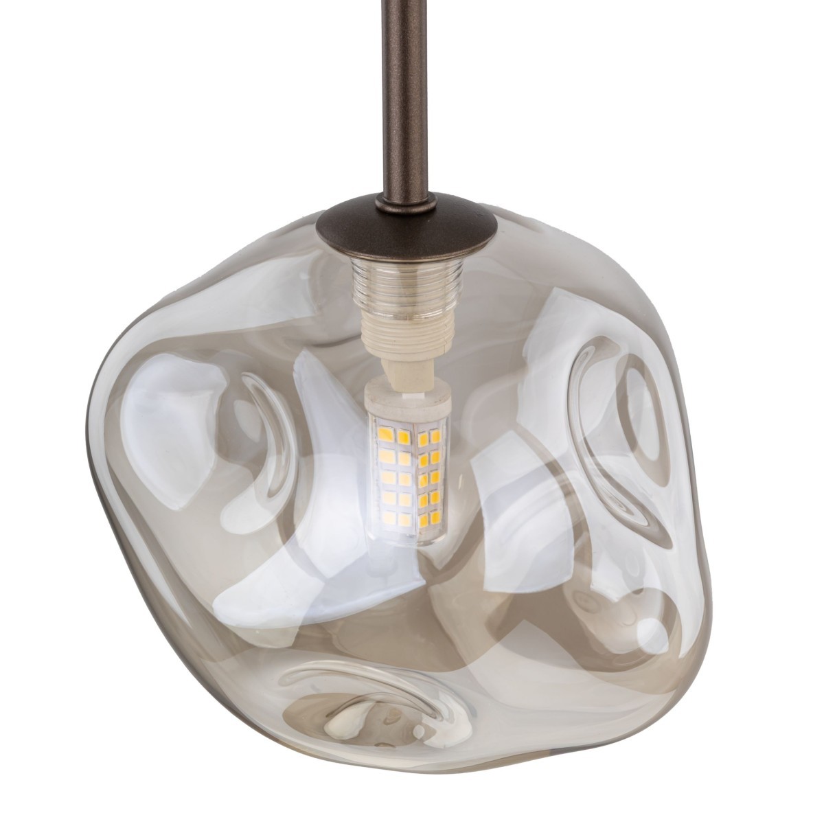 Lampa wisząca TK-Lighting LAVA TKL11025  Lampa sufitowa kolor - brązowy - koniak styl Glamour