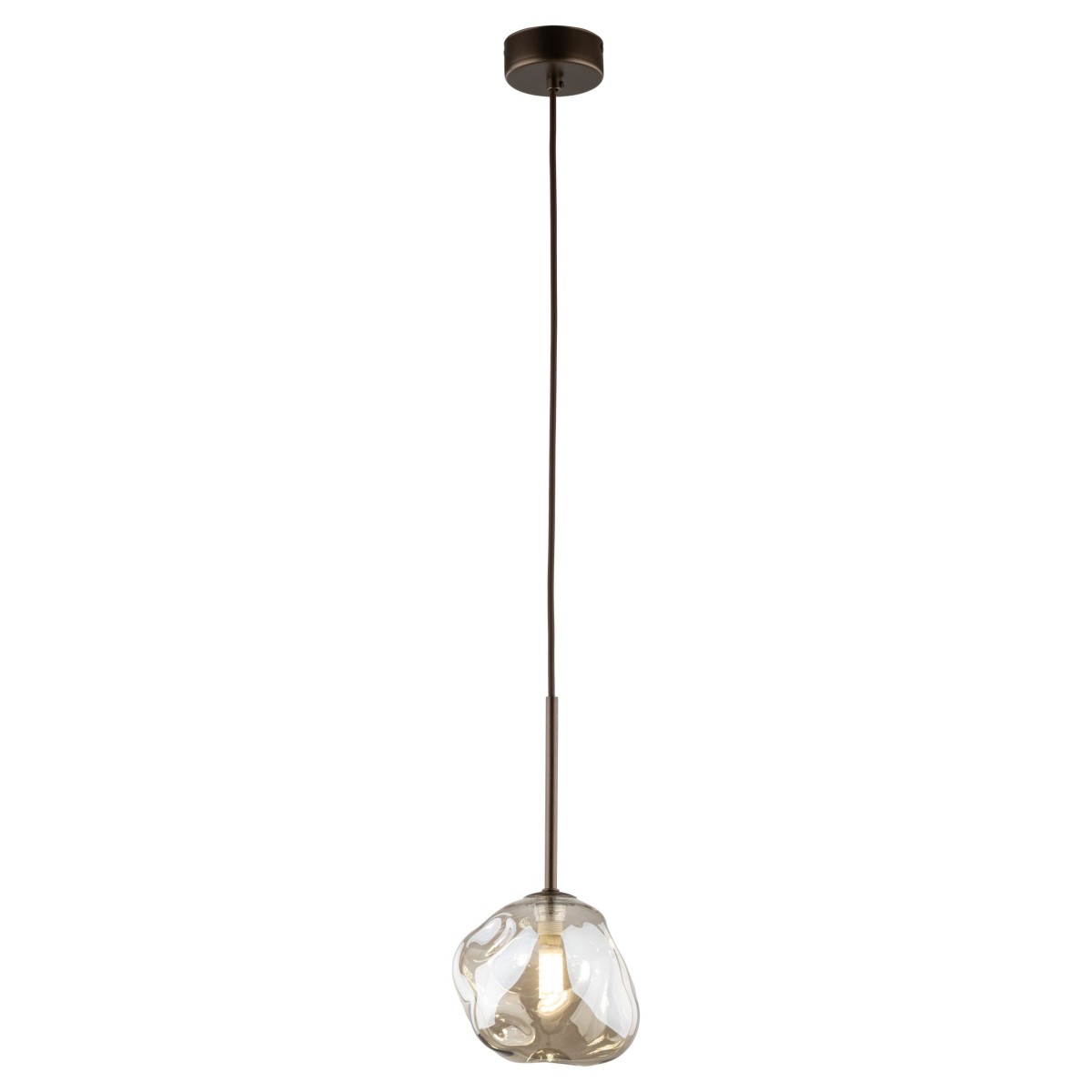 Lampa wisząca TK-Lighting LAVA TKL11025  Lampa sufitowa kolor - brązowy - koniak styl Glamour