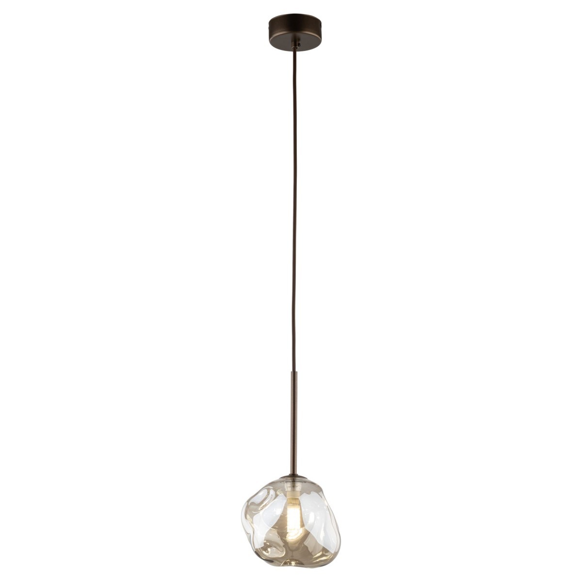 Lampa wisząca TK-Lighting LAVA TKL11025  Lampa sufitowa kolor - brązowy - koniak styl Glamour
