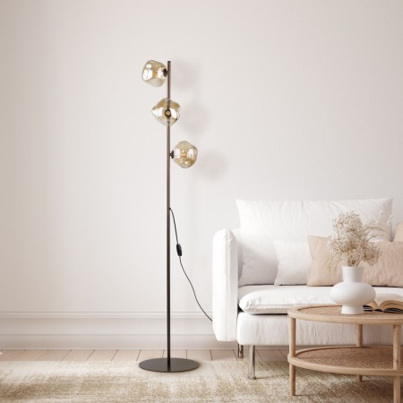 Lampa podłogowa TK-Lighting LAVA TKL16150 kolor - brązowy - koniak styl Glamour