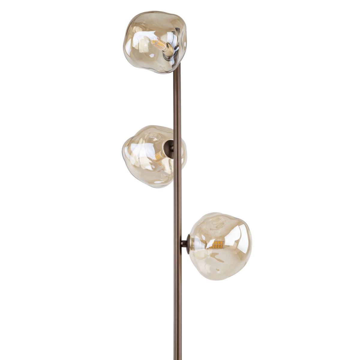 Lampa podłogowa TK-Lighting LAVA TKL16150 kolor - brązowy - koniak styl Glamour
