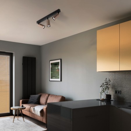 Lampa sufitowa TK-Lighting TUNE TKL16148  Lampa ścienna kolor - czarny - brązowy styl Nowoczesny