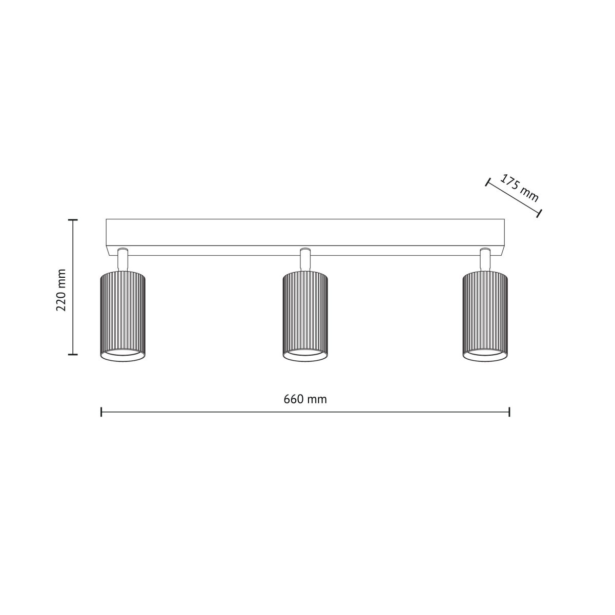 Lampa sufitowa TK-Lighting TUNE TKL16148  Lampa ścienna kolor - czarny - brązowy styl Nowoczesny