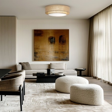 Lampa sufitowa TK-Lighting CALISTO TKL11046 kolor - biały - Brązowy styl Skandynawski