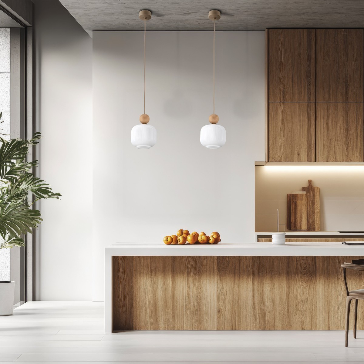 Lampa wisząca TK-Lighting BALLO TKL11049 kolor - sabia - biały styl Glamour