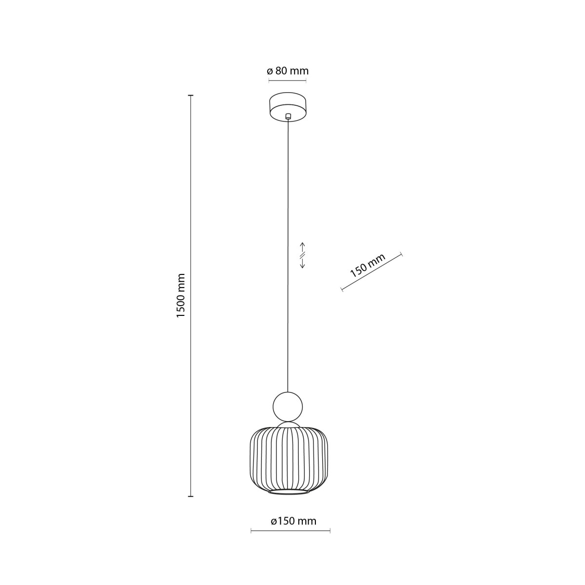Lampa wisząca TK-Lighting BALLO TKL11049 kolor - sabia - biały styl Glamour