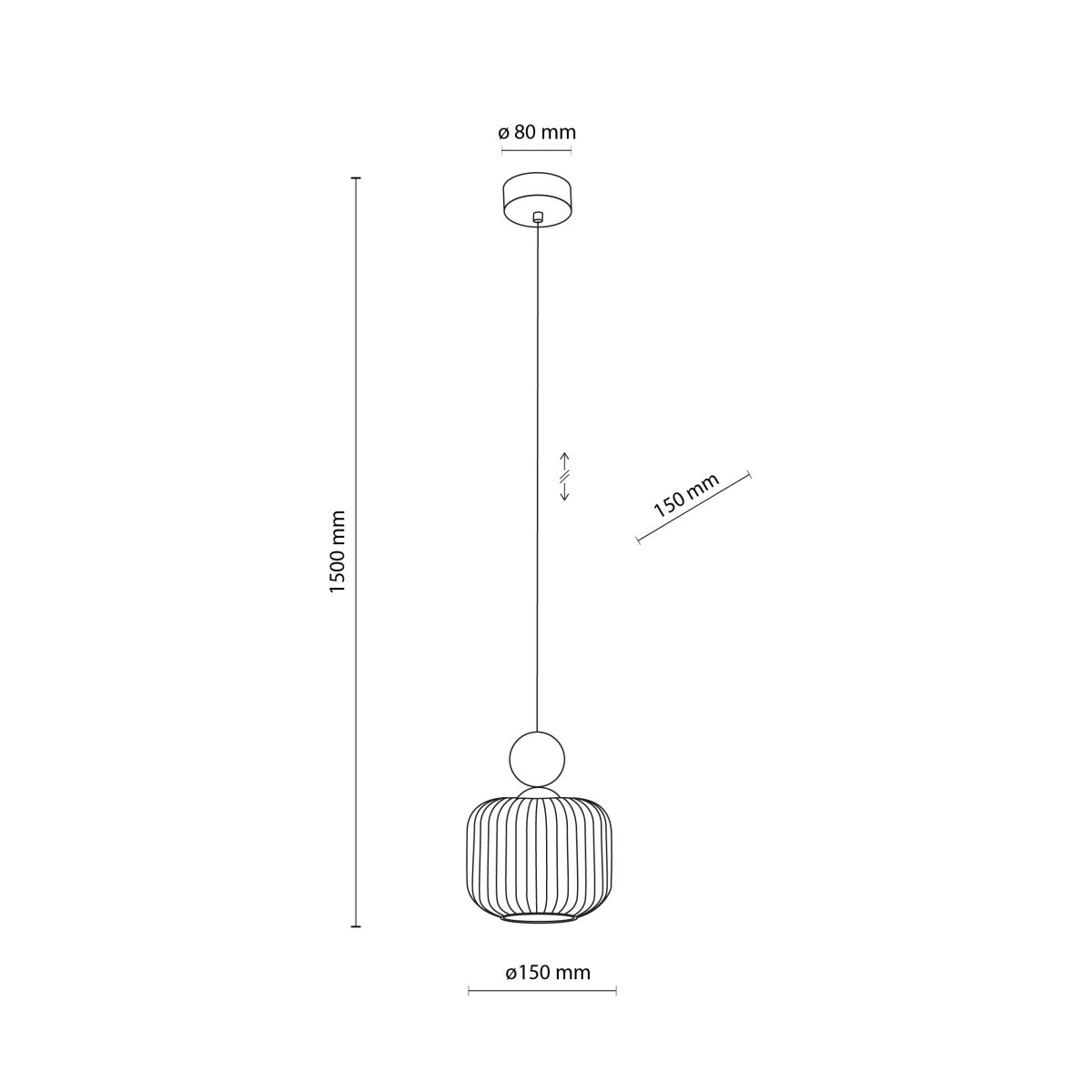 Lampa wisząca TK-Lighting BALLO TKL11049 kolor - sabia - biały styl Glamour