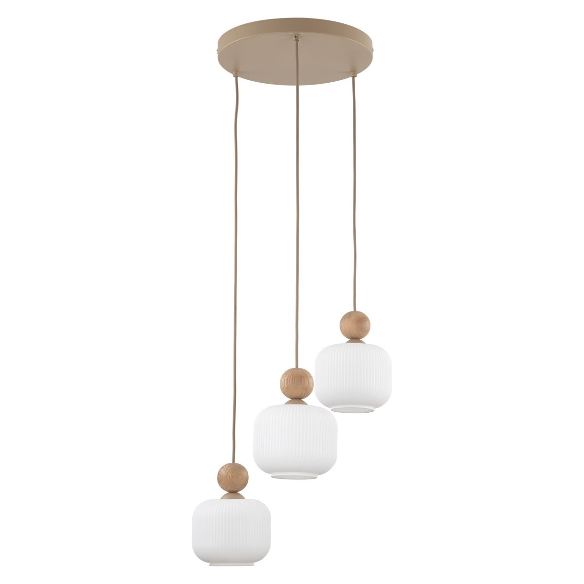 Lampa wisząca TK-Lighting BALLO TKL11050  Lampa sufitowa kolor - sabia - biały styl Glamour