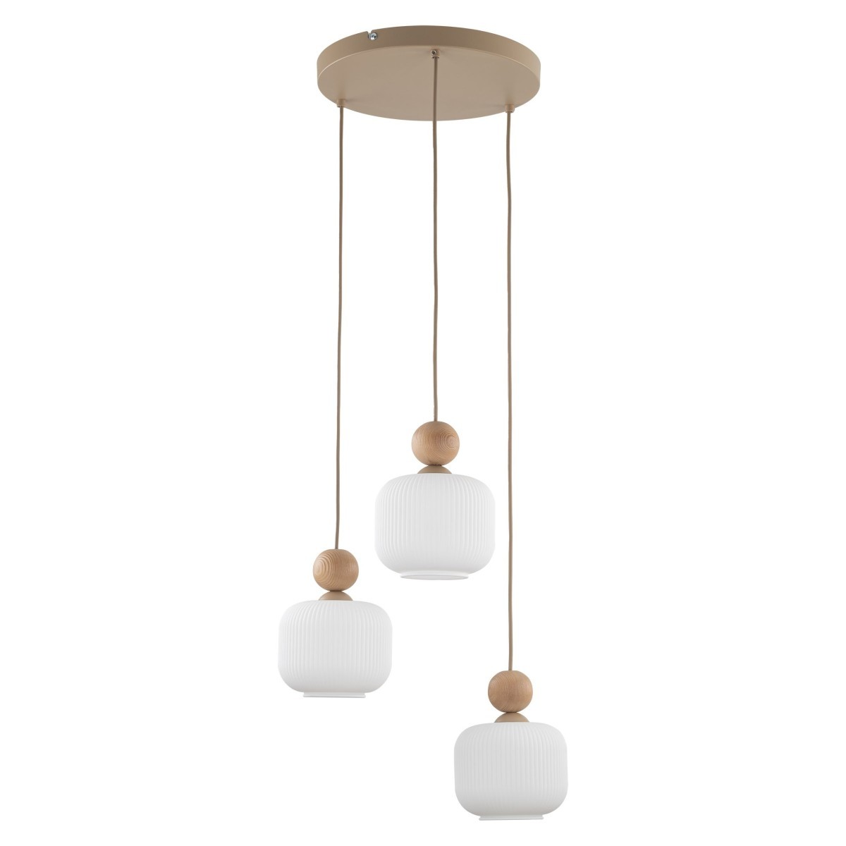 Lampa wisząca TK-Lighting BALLO TKL11050  Lampa sufitowa kolor - sabia - biały styl Glamour